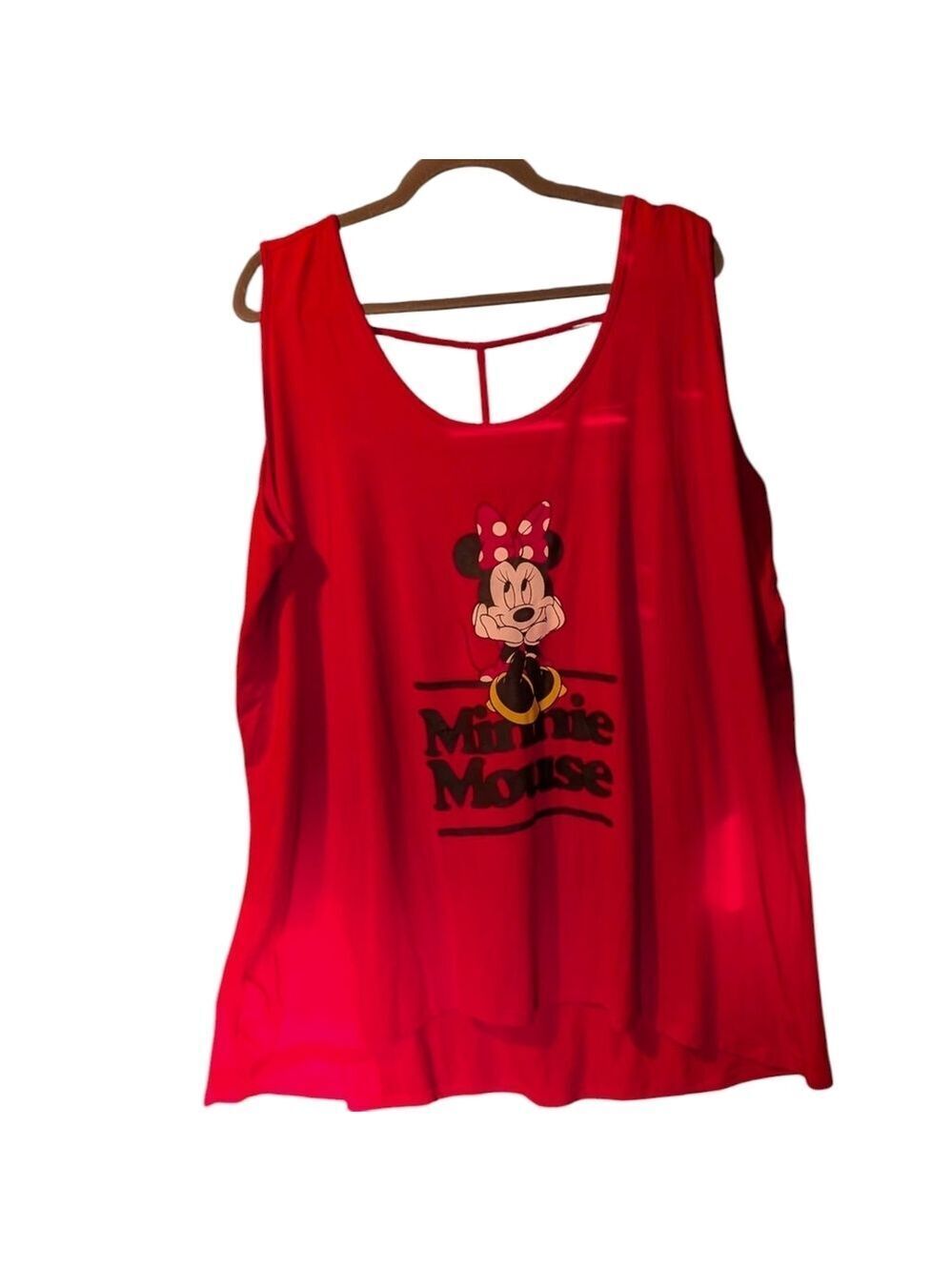 2X • Disney • Red Flowy Minnie Mouse Tank Top